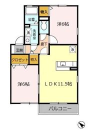 フェニックス小仙波 A/Bの間取り画像