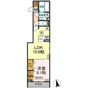 D-ROOM田町Aの間取り画像