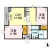 D-ROOM田町Aの間取り画像