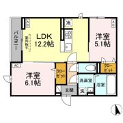 D-ROOM田町Aの間取り画像
