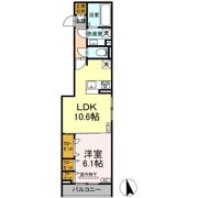 D-ROOM田町Aの間取り画像