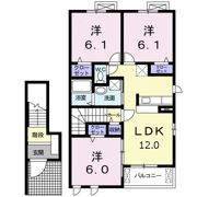 カルム Aの間取り画像