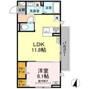 DーROOM遠見塚Ⅲの間取り画像