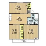 セジュール羽根北の間取り画像