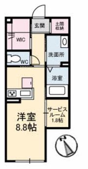 Reine若宮町の間取り画像