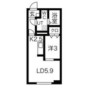 メリディアン国見駅前伍番館の間取り画像