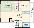 ログメントソファーA棟の間取り画像