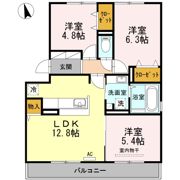 D-room小田部の間取り画像