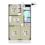 レジデンスホリの間取り画像