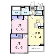 グロブナーコート丹波口の間取り画像