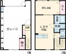 ガレージハウス ラ・カージェの間取り画像