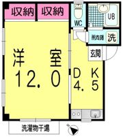 ポノポノ熊谷の間取り画像