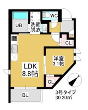 REGALEST 次郎丸Ⅱの間取り画像