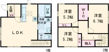 Bird Garden 津村町 Bの間取り画像