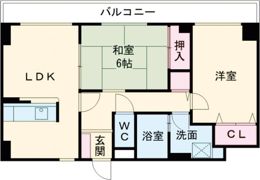 ヴィラ大鹿の間取り画像
