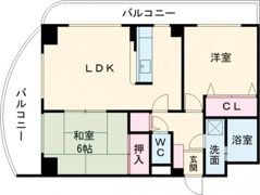 ヴィラ大鹿の間取り画像