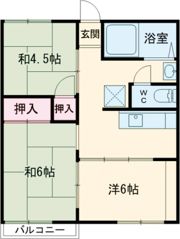 グリーンハイツB棟の間取り画像