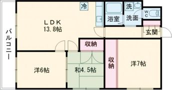 クリスタルヒルズの間取り画像