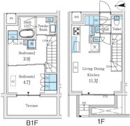 STANDZ柿の木坂の間取り画像