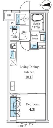 STANDZ柿の木坂の間取り画像