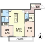 シャンドラの間取り画像