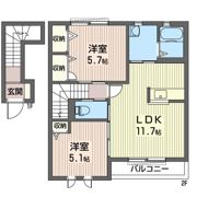 プリンスコーポDの間取り画像
