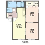 シャーメゾン中野Bの間取り画像