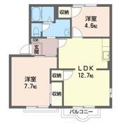 シェ・モワァ Bの間取り画像