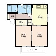 バリュージュ住吉 Nの間取り画像
