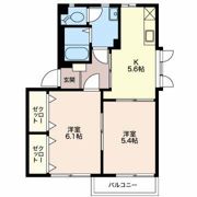 エーデルワイス Bの間取り画像