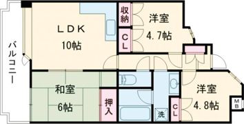 シティマンション上熊本の間取り画像
