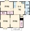 カーサ小鷹野 Aの間取り画像