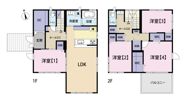 明ヶ島戸建ての間取り画像
