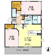 グランドゥールⅢの間取り画像