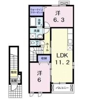 ハピネスの間取り画像