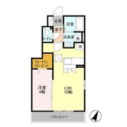 ティアラ新鎌の間取り画像