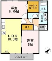 パティオ21 北の間取り画像
