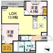D-ROOM東手城の間取り画像