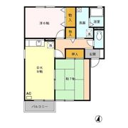 セジュール村田町 A棟の間取り画像