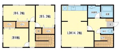 辻井メゾネットの間取り画像