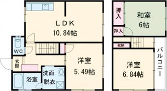 竹内借家 3の間取り画像