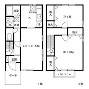 ラ・エーム Cの間取り画像