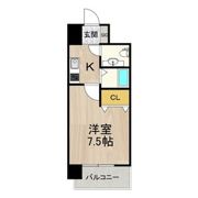 フロンティアタワー名駅南(旧CITY SPIRE 名駅南)の間取り画像