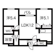 Rejoice東札幌(旧Alivis東札幌)の間取り画像