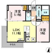 カサベルテ鹿骨の間取り画像