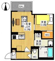 REGALEST 花尻Ⅲ（レガリスト ハナジリスリー）の間取り画像