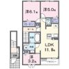 向日葵の唯Ⅰの間取り画像
