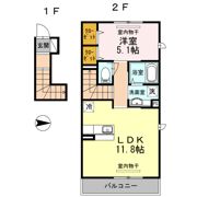 Noble Courtの間取り画像