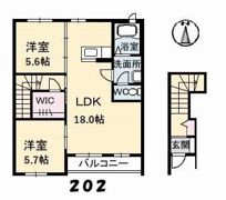シャーメゾン桜川の間取り画像