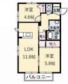 シャーメゾン湯布田の間取り画像